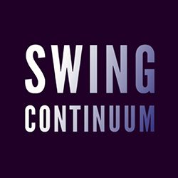 A graphic with the words Swing Continuum